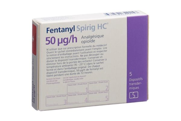 Fentanyl Spirig HC 50 mcg/h dispositif transdermique 5 pce