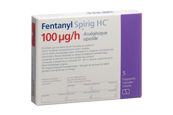 Fentanyl Spirig HC 100 mcg/h dispositif transdermique 5 pce