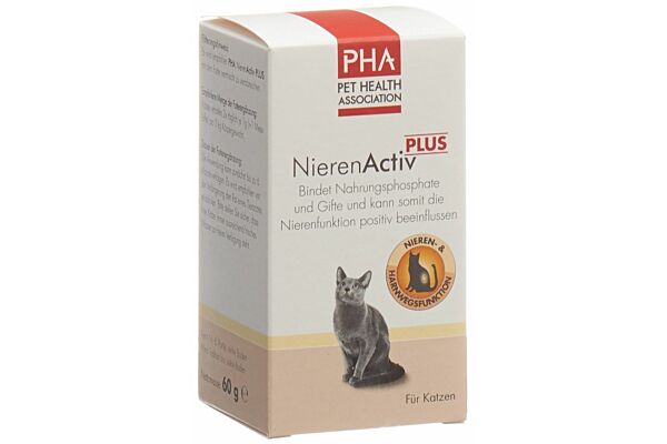 PHA NierenActiv PLUS für Katzen und Hunde Plv Ds 60 g