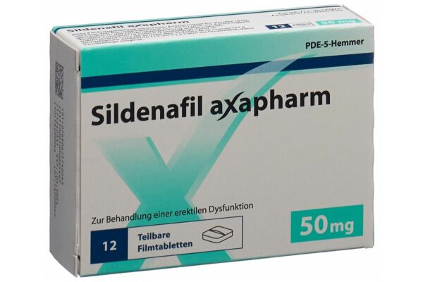 Sildénafil Axapharm cpr pell 50 mg 12 pce