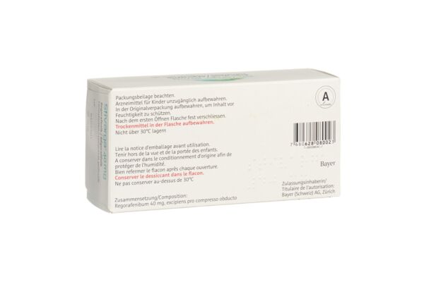 Stivarga cpr pell 40 mg 3 bte 28 pce