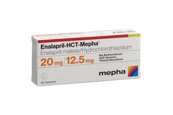 Enalapril-HCT-Mepha Tabl 20/12.5 mg 28 Stk