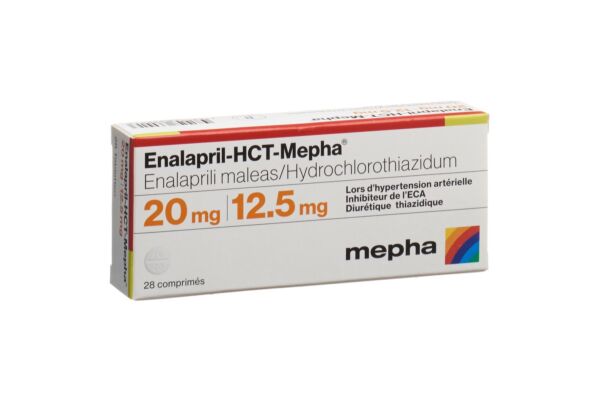 Enalapril-HCT-Mepha Tabl 20/12.5 mg 28 Stk