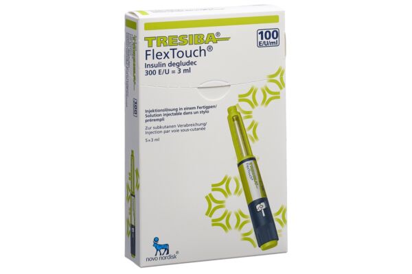 Tresiba FlexTouch sol inj 100 U/ml 5 stylo pré 3 ml