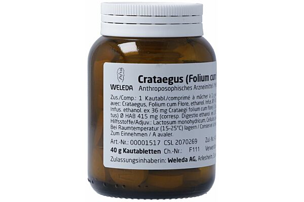 Weleda crataegus folium cum flore et fructus cpr croquer 40 g