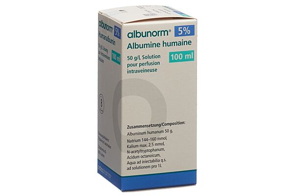 Albunorm 5 % Inf Lös 12.5 g/250ml 250ml Glasflasche