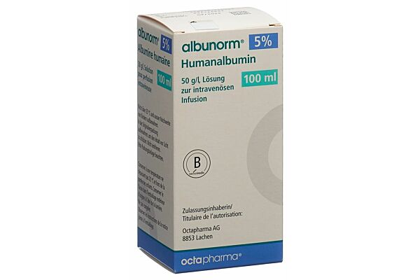 Albunorm 5 % Inf Lös 12.5 g/250ml 250ml Glasflasche