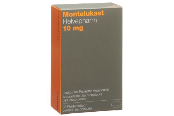 Montélukast Helvepharm cpr pell 10 mg 98 pce