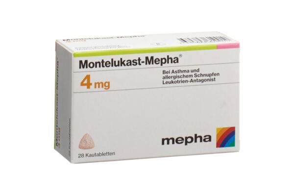 Montélukast-Mepha cpr croquer 4 mg 28 pce