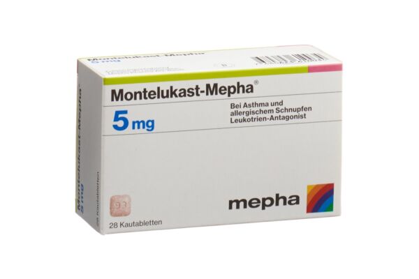 Montelukast-Mepha Kautabl 5 mg 28 Stk