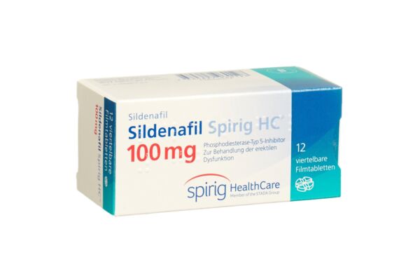 Sildénafil Spirig HC cpr pell 100 mg 12 pce