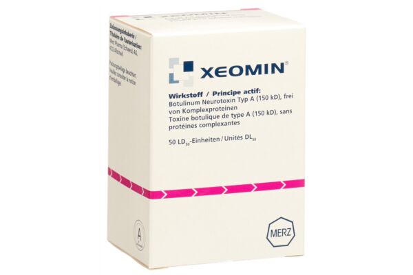 Xeomin subst sèche 50 U poudre pour la préparation d'une solution injectable flac