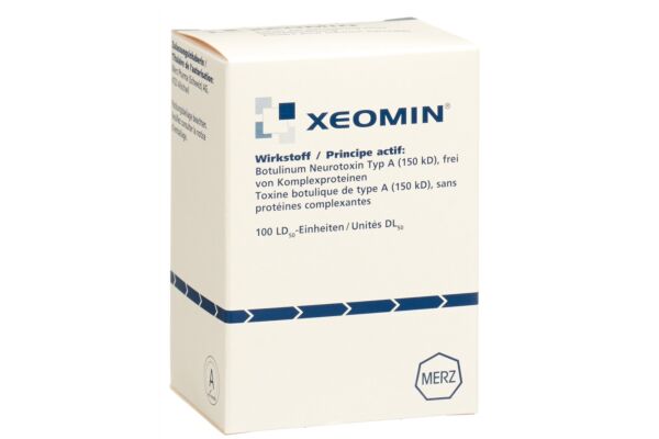 Xeomin subst sèche 100 U poudre pour la préparation d'une solution injectable flac