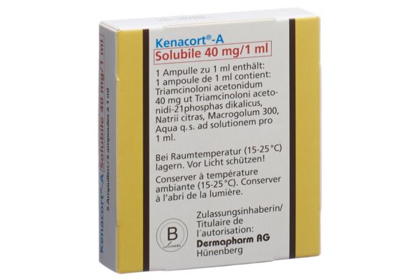 Kenacort A Solubile sol inj 40 mg/1ml amp 5 pce