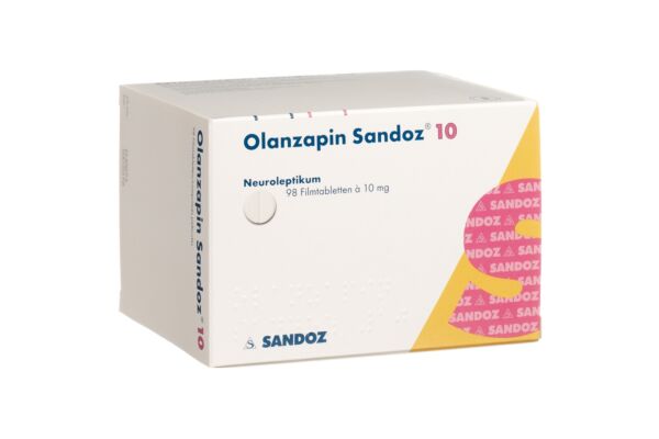 Olanzapine Sandoz cpr pell 10 mg 98 pce