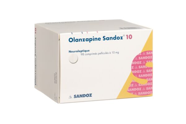 Olanzapine Sandoz cpr pell 10 mg 98 pce