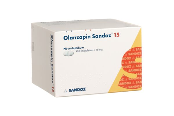 Olanzapine Sandoz cpr pell 15 mg 98 pce