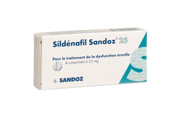 Sildénafil Sandoz cpr 25 mg 4 pce