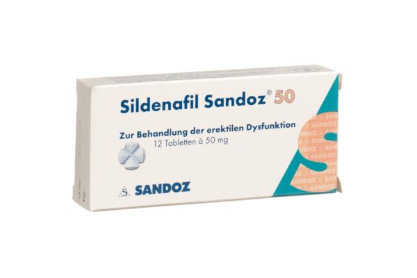 Sildénafil Sandoz cpr 50 mg 12 pce