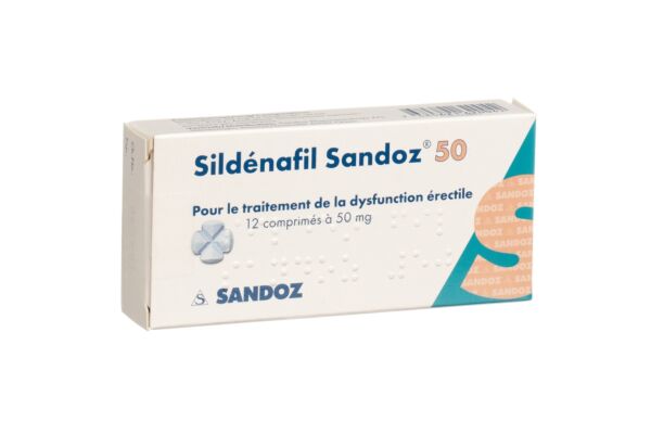 Sildenafil Sandoz Tabl 50 mg 12 Stk