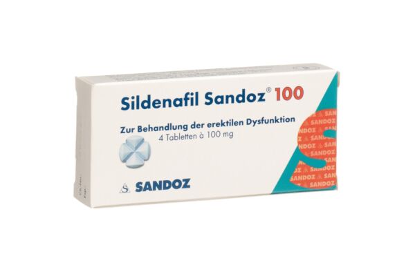 Sildenafil Sandoz Tabl 100 mg 4 Stk