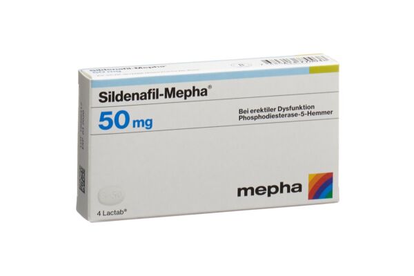 Sildenafil-Mepha cpr pell 50 mg 4 pce
