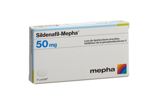 Sildenafil-Mepha cpr pell 50 mg 4 pce