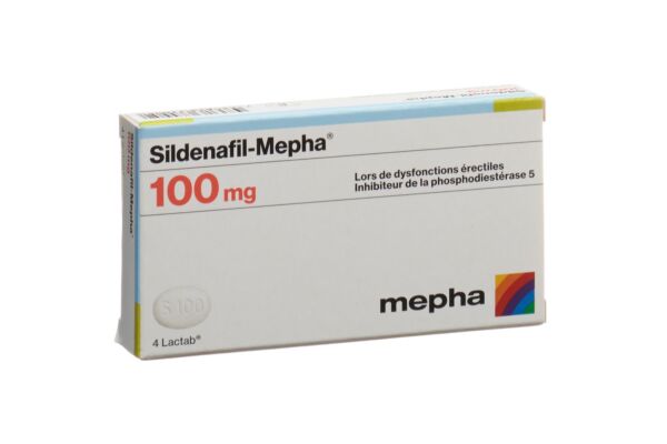 Sildenafil-Mepha cpr pell 100 mg 4 pce