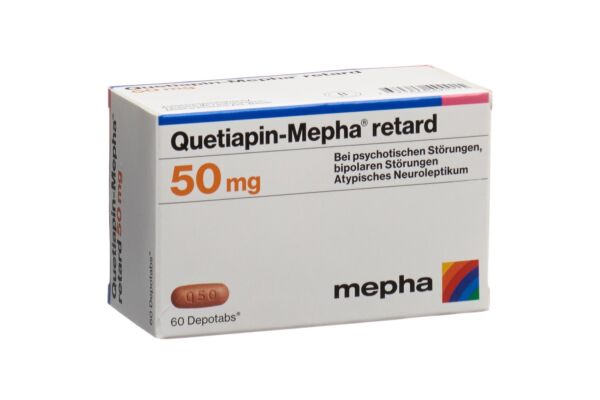 Quetiapin-Mepha retard Depotabs 50 mg 60 Stk