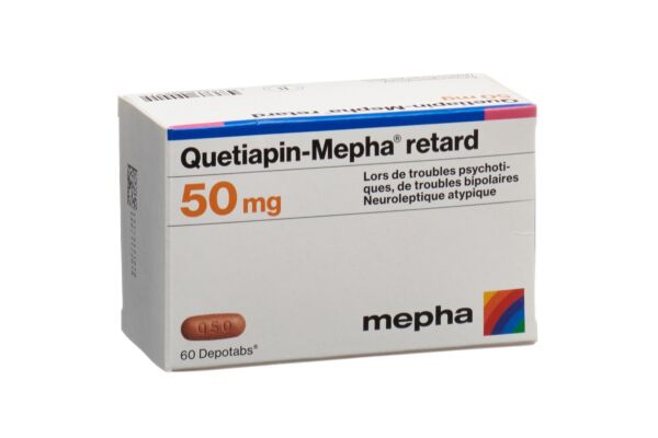 Quetiapin-Mepha retard Depotabs 50 mg 60 Stk