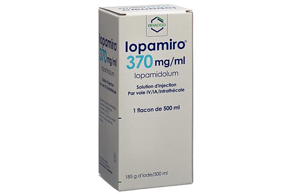 Iopamiro sol inj 370 mg/ml 500ml flacon