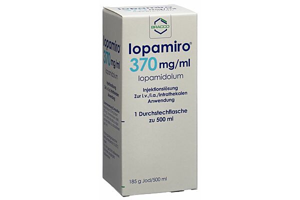 Iopamiro sol inj 370 mg/ml 500ml flacon