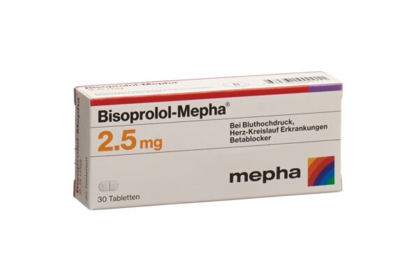 Bisoprolol-Mepha Tabl 2.5 mg 30 Stk
