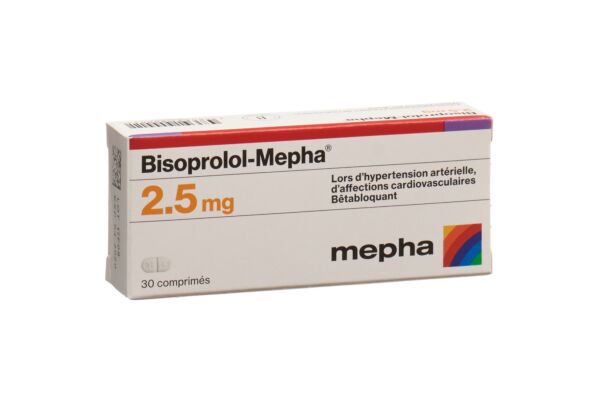 Bisoprolol-Mepha Tabl 2.5 mg 30 Stk