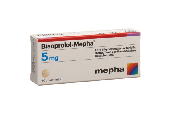 Bisoprolol-Mepha Tabl 5 mg 30 Stk