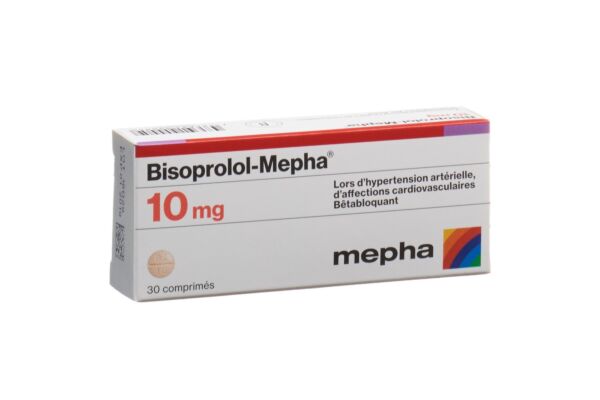 Bisoprolol-Mepha Tabl 10 mg 30 Stk