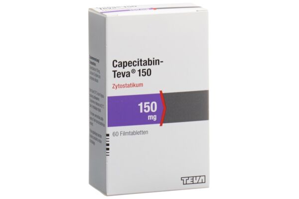 Capecitabin-Teva cpr pell 150 mg 60 pce