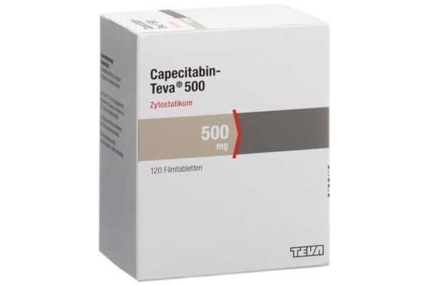 Capecitabin-Teva cpr pell 500 mg 120 pce