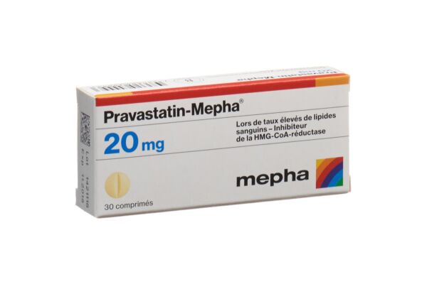 Pravastatin-Mepha Tabl 20 mg 30 Stk