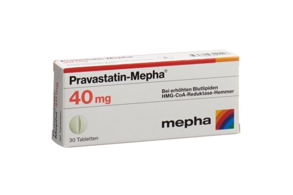 Pravastatin-Mepha Tabl 40 mg 30 Stk