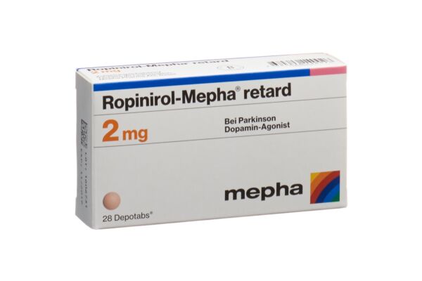 Ropinirol-Mepha retard Depotabs 2 mg 28 Stk