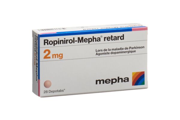 Ropinirol-Mepha retard depotabs 2 mg 28 pce