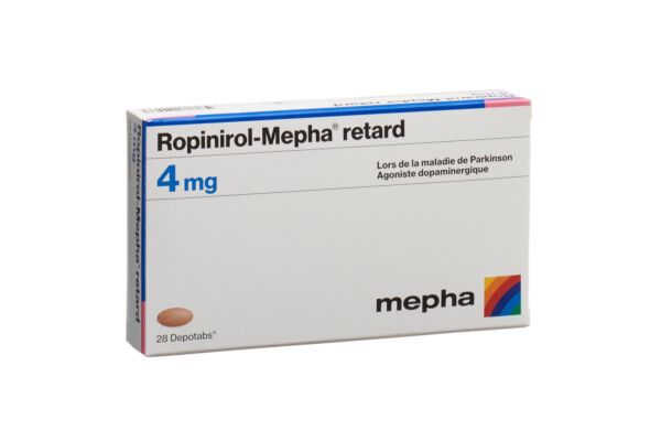 Ropinirol-Mepha retard Depotabs 4 mg 28 Stk