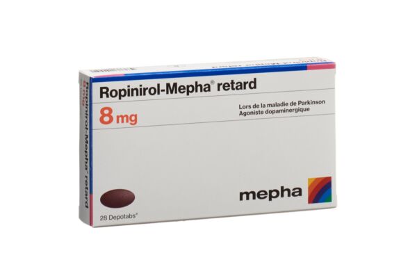 Ropinirol-Mepha retard Depotabs 8 mg 28 Stk
