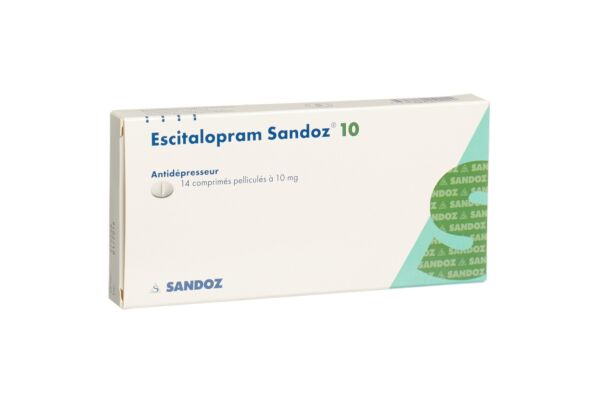 Escitalopram Sandoz cpr pell 10 mg 14 pce