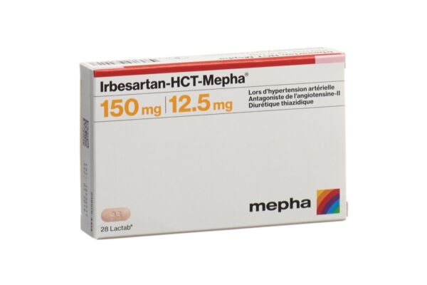 Irbesartan-HCT-Mepha cpr pell 150/12.5 28 pce
