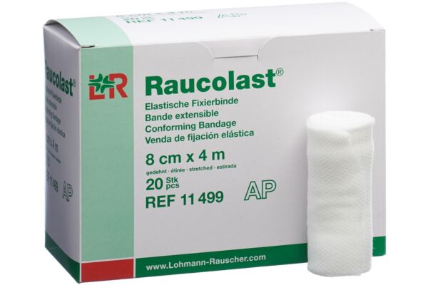 Raucolast elastische Fixierbinde 8cmx4m 20 Stk