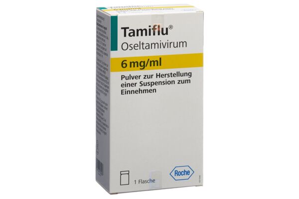 Tamiflu pdr 6 mg/ml pour suspension buvable fl 13 g