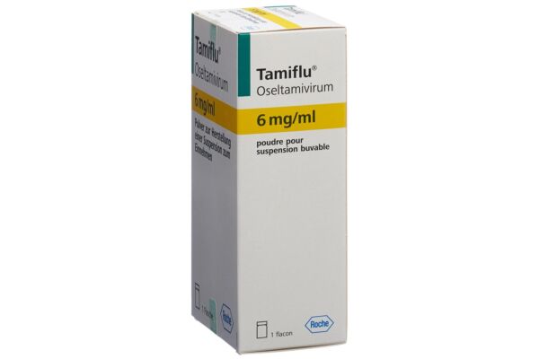 Tamiflu pdr 6 mg/ml pour suspension buvable fl 13 g