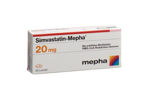 Simvastatin-Mepha Lactab 20 mg 30 Stk